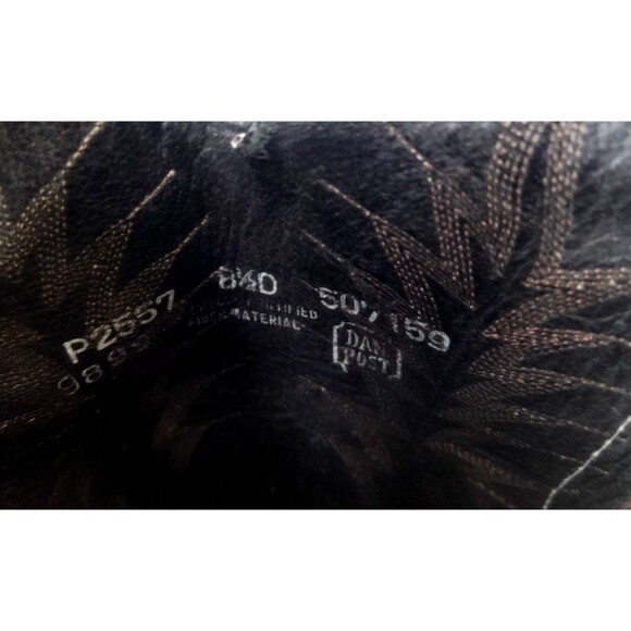 Vintage Dan Post Boots Mens Sz 8.5D  Black Leather Western Cowboy Work #507159 - Picture 8 of 14